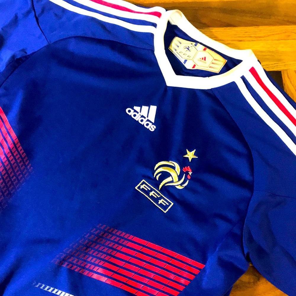 Adidas youth XL/ men’s small France soccer jersey
